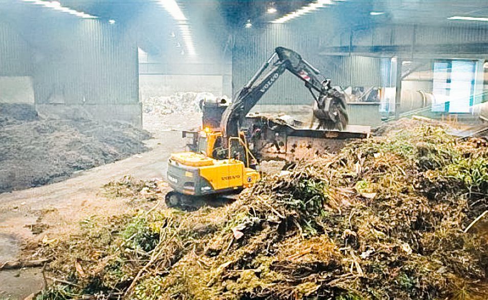Inside Biomass Solution’s Englands Rd waste processing facility. Inside Biomass Solution’s Englands Rd waste processing facility.